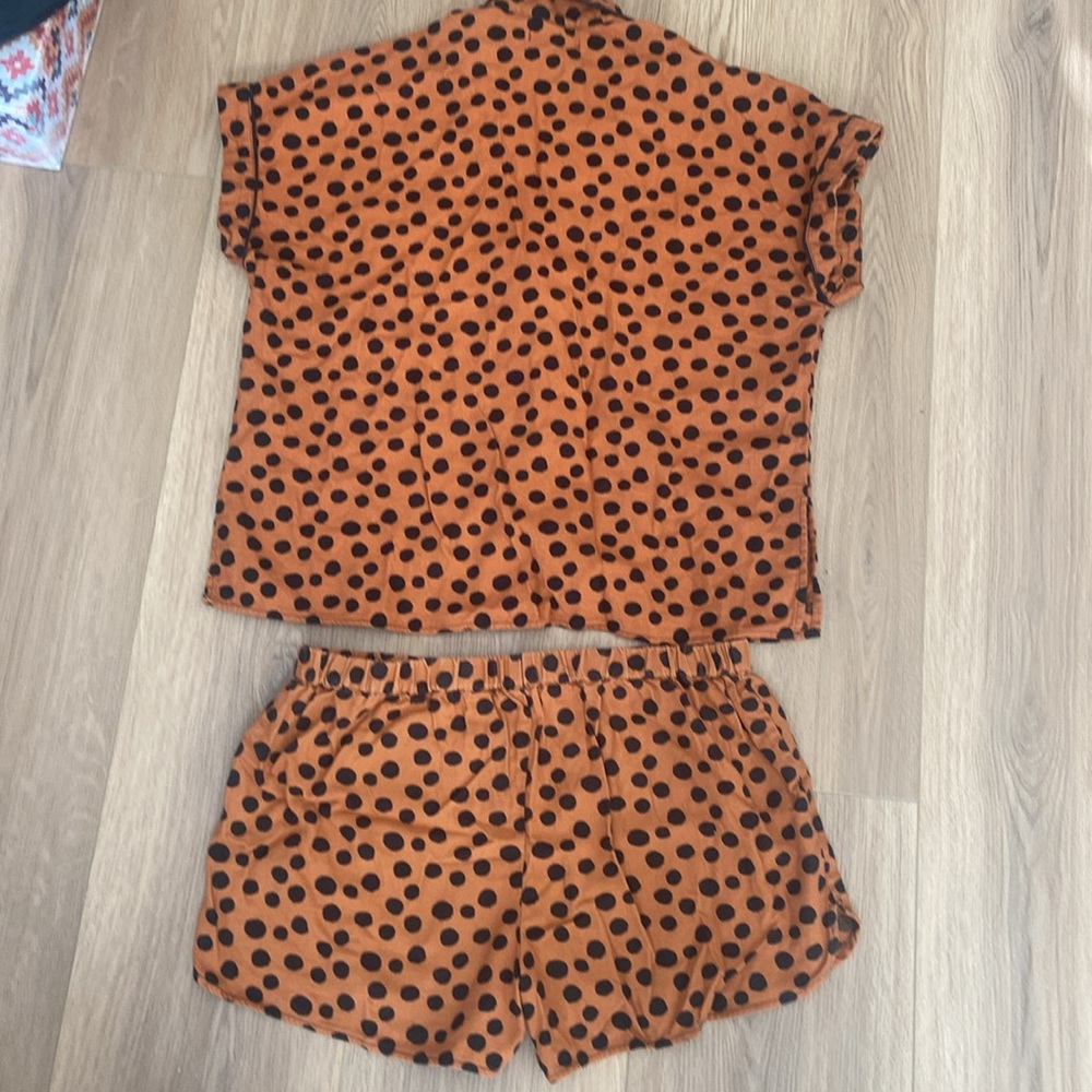 Madewell Polka Dot Sleepwear shorts Set Size Medium 100% Cotton - Picture 3 of 8